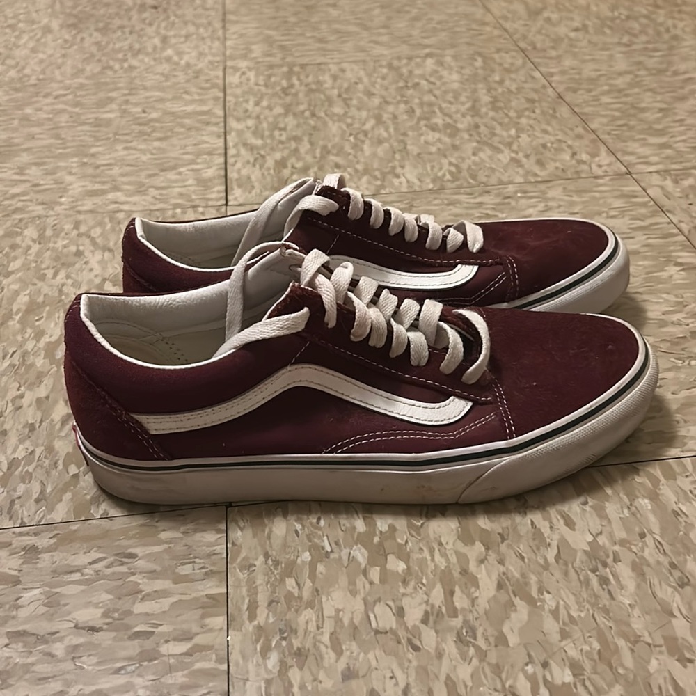 Maroon vans size 9 men